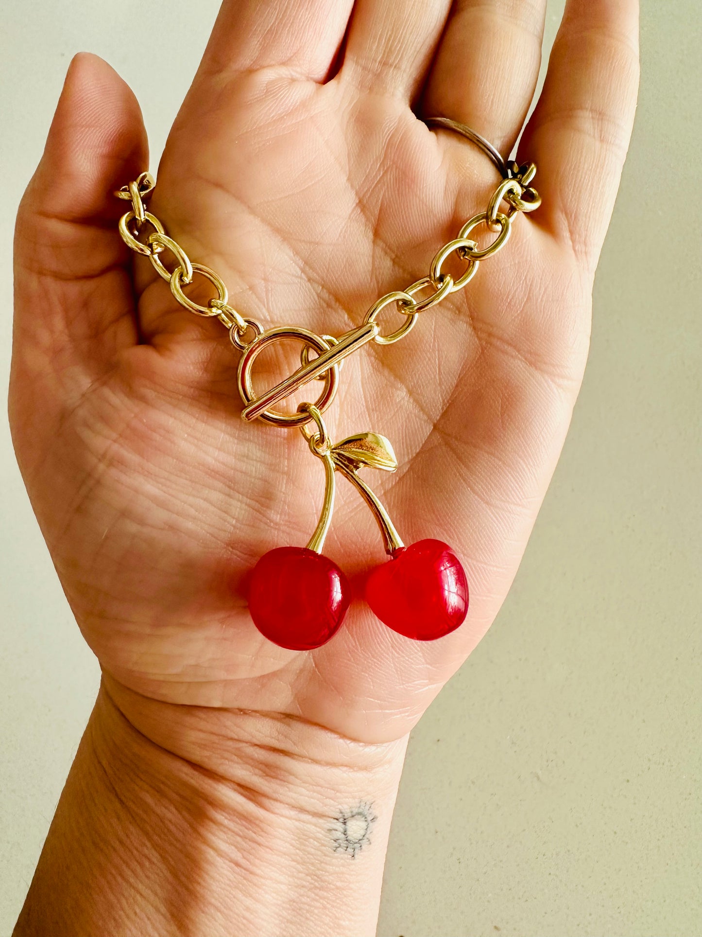 Chunky Cherry Necklace