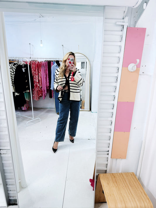 Stripe Me Up Cardi