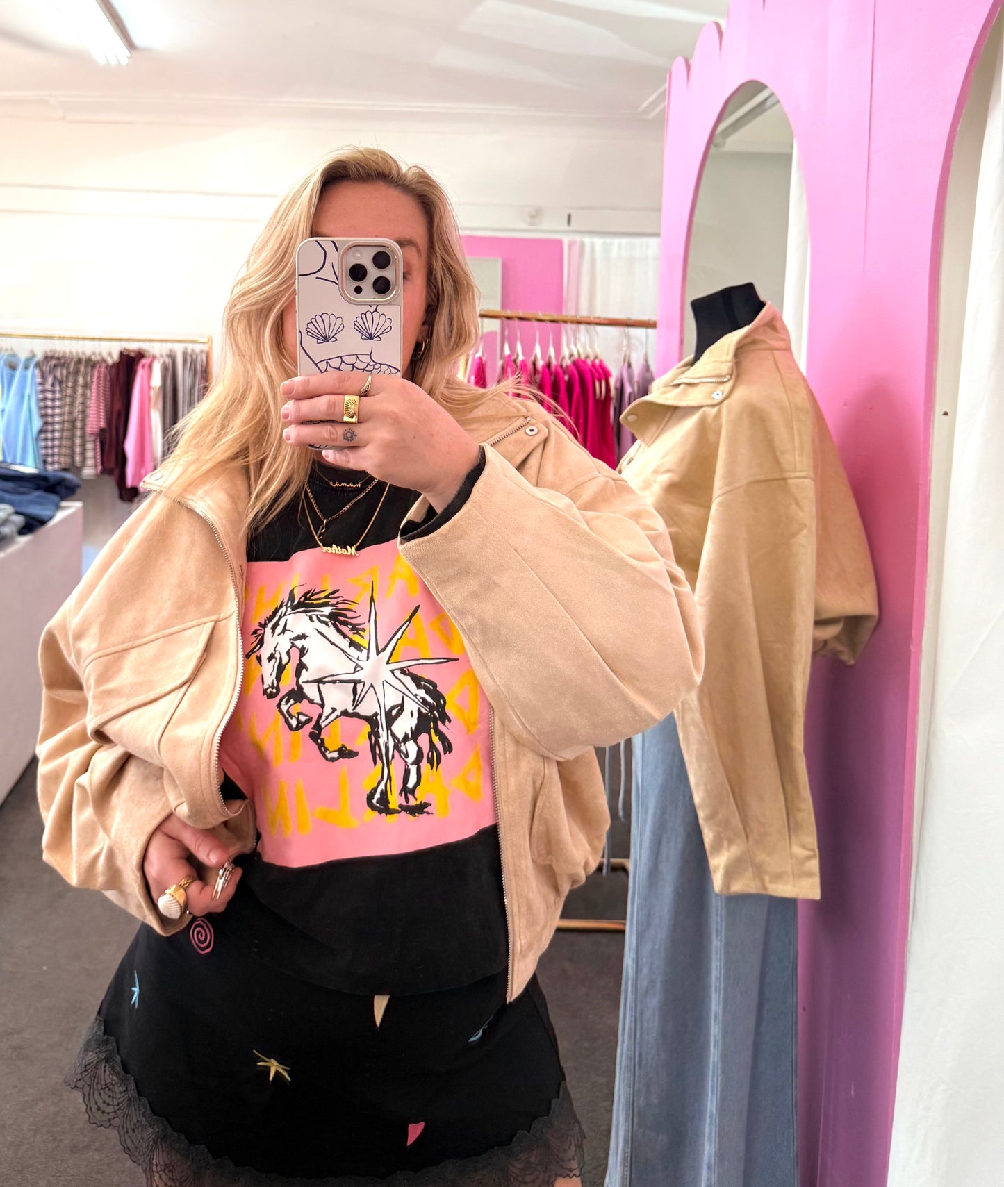 Midnight Mustang Long Sleeve Tee