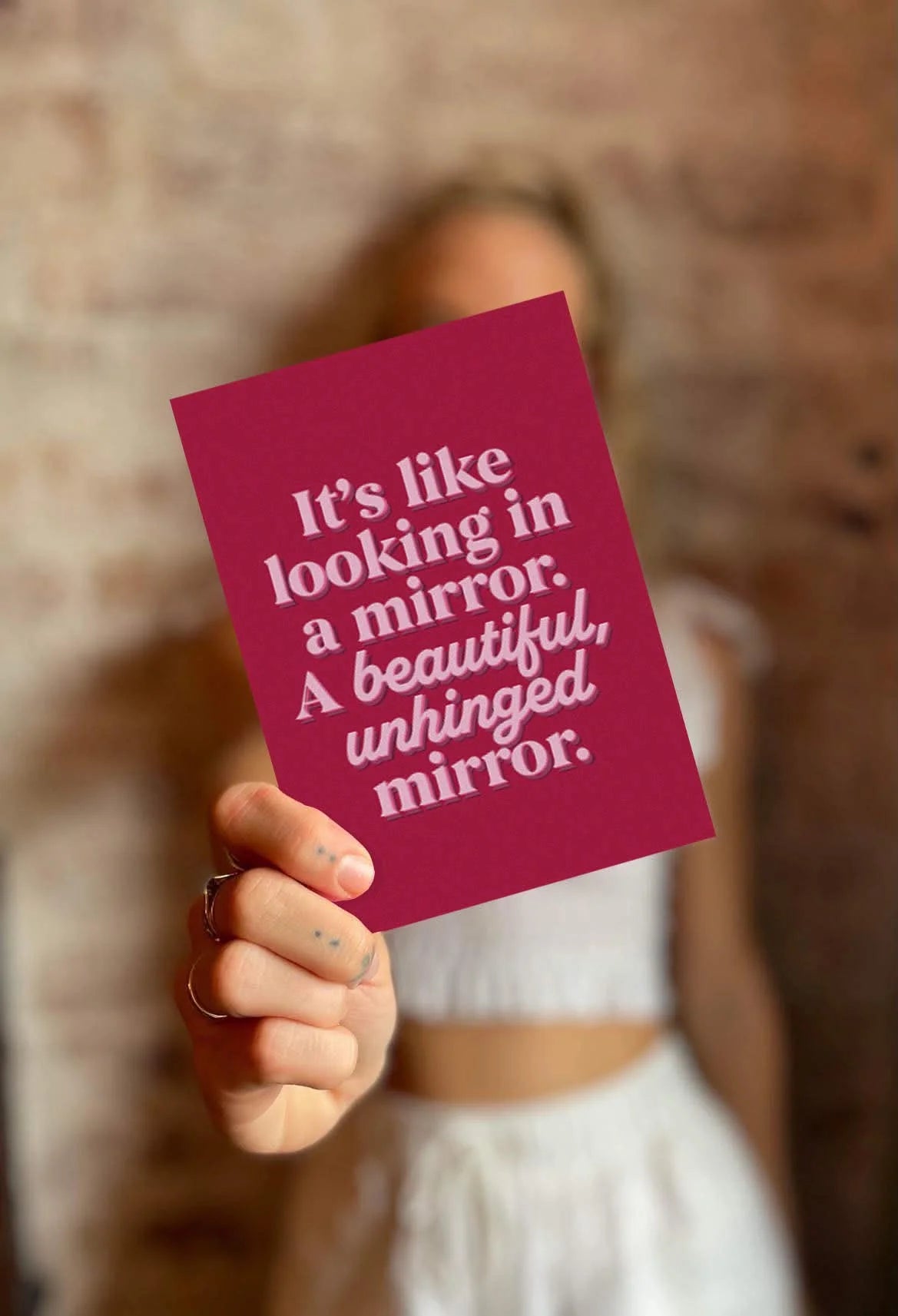CARD Beautiful Unhinged Mirror
