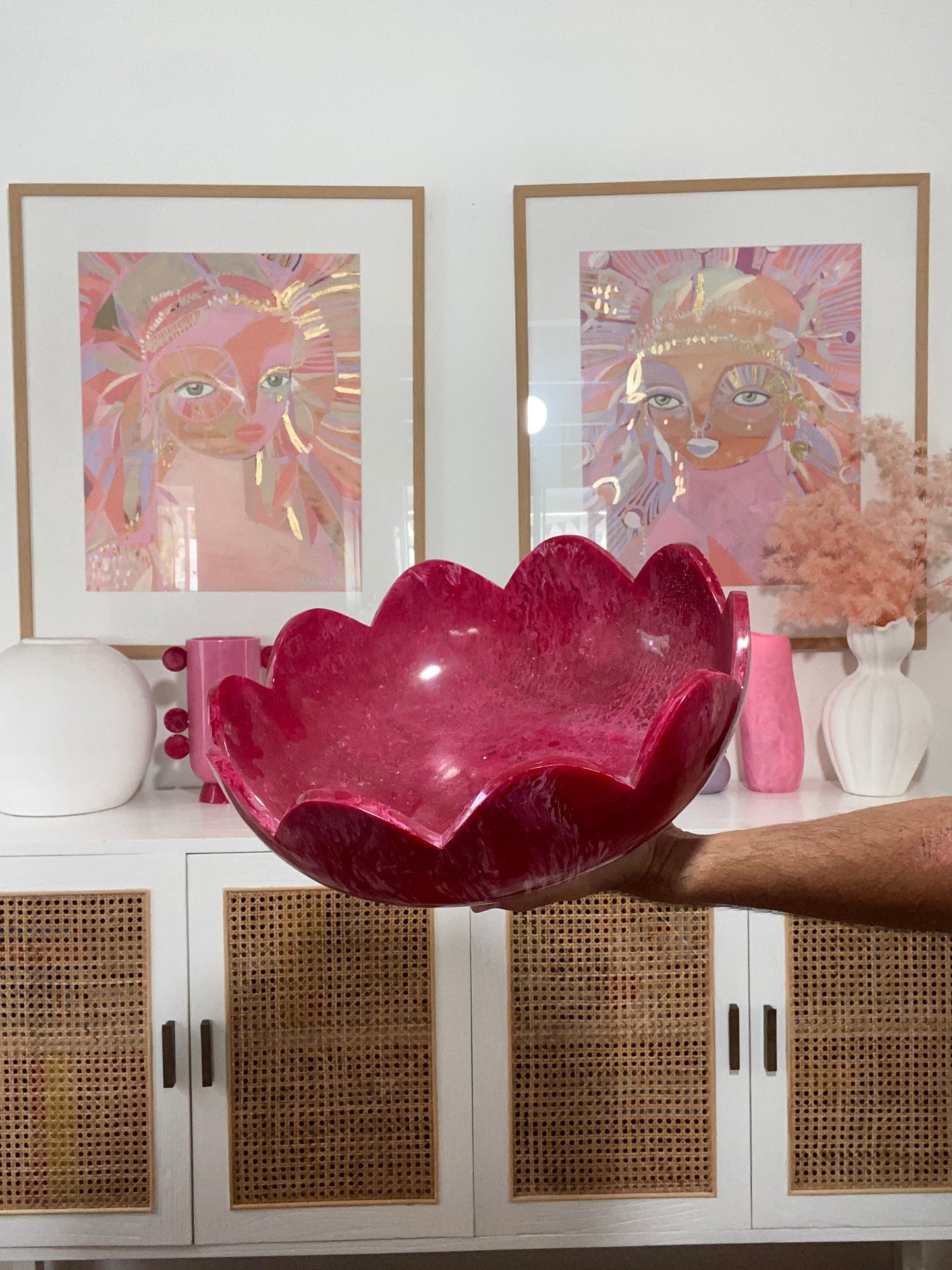 Resin EXTRA Large Flower Bowl