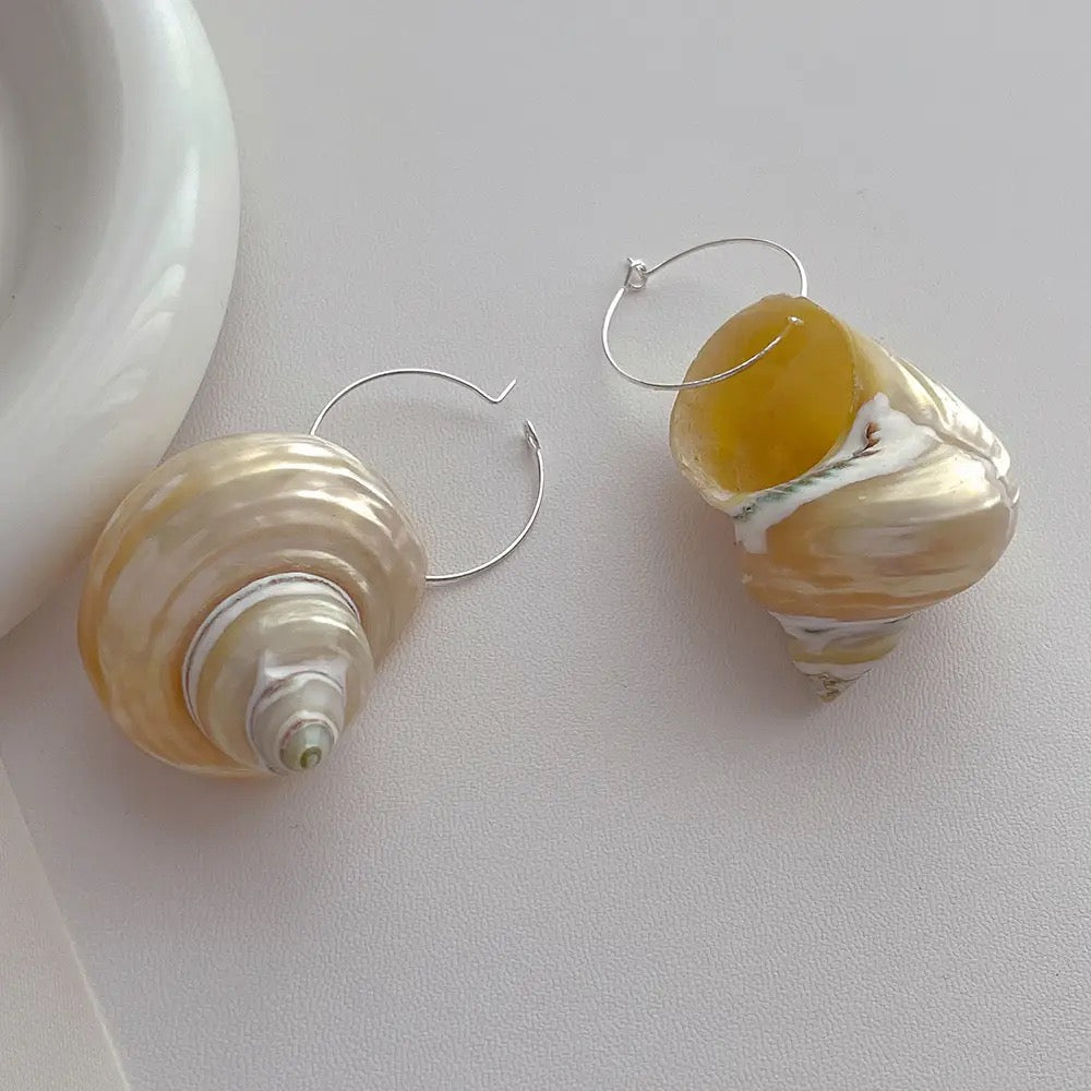 Mermaids Are Real Conch Earrings