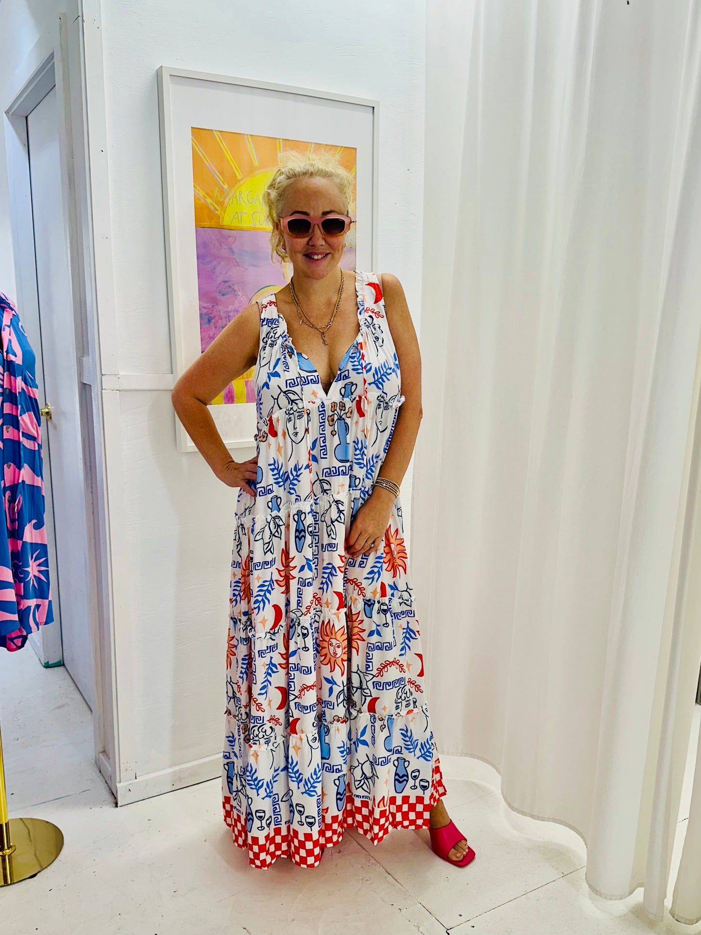 Grazie Blu Maxi Dress