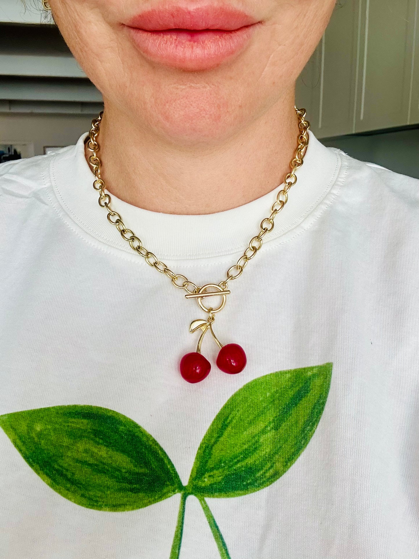 Chunky Cherry Necklace