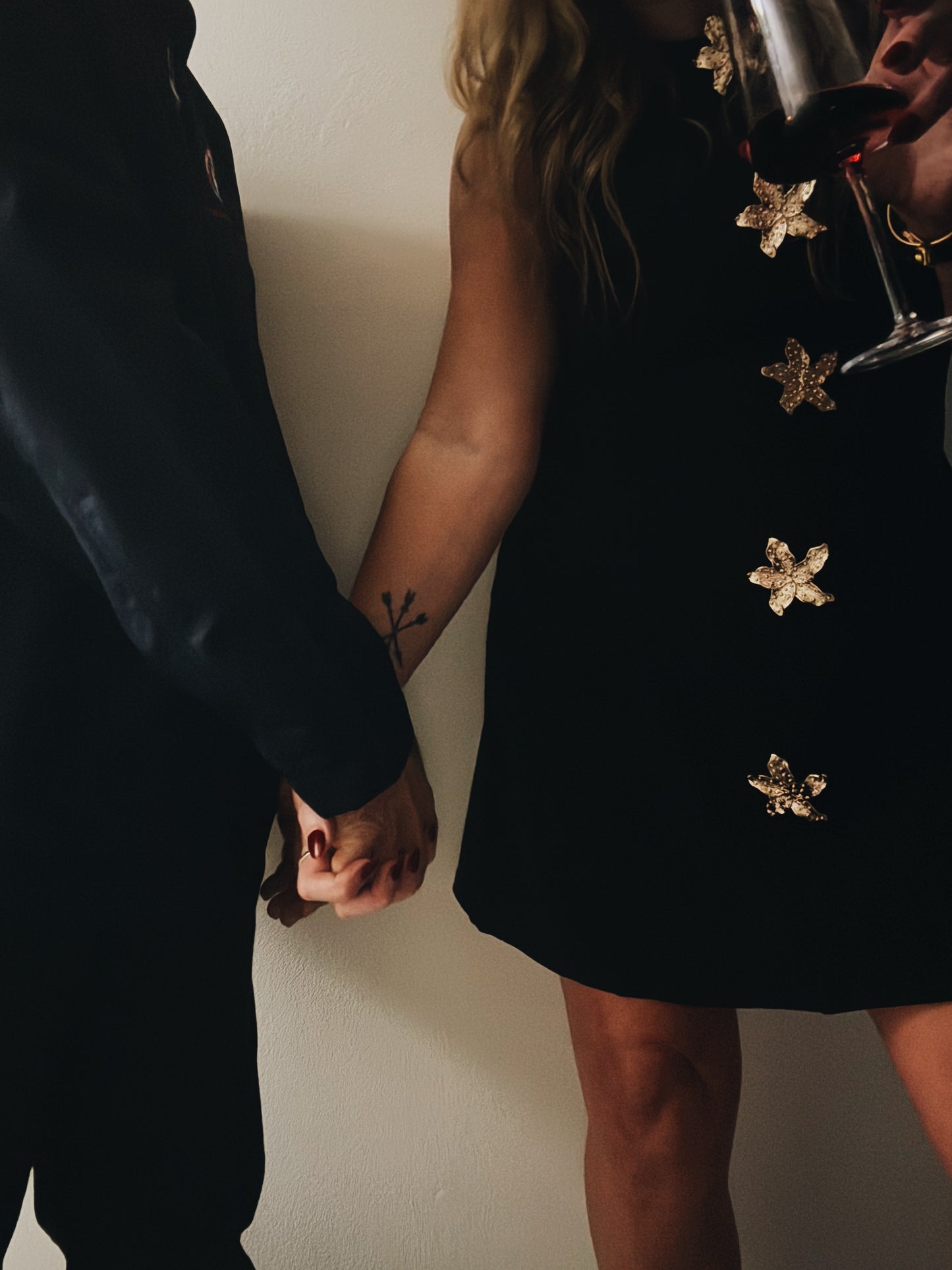 Midnight Bloom Mini Dress
