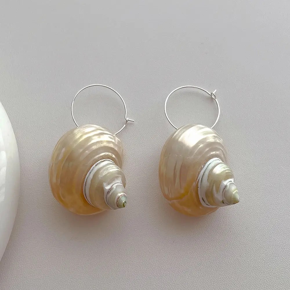 Mermaids Are Real Conch Earrings