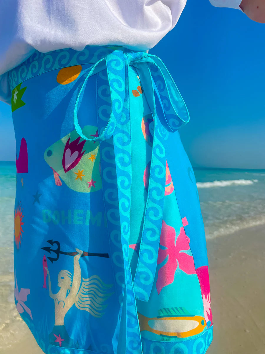Ibiza Wrap Mini Skirt