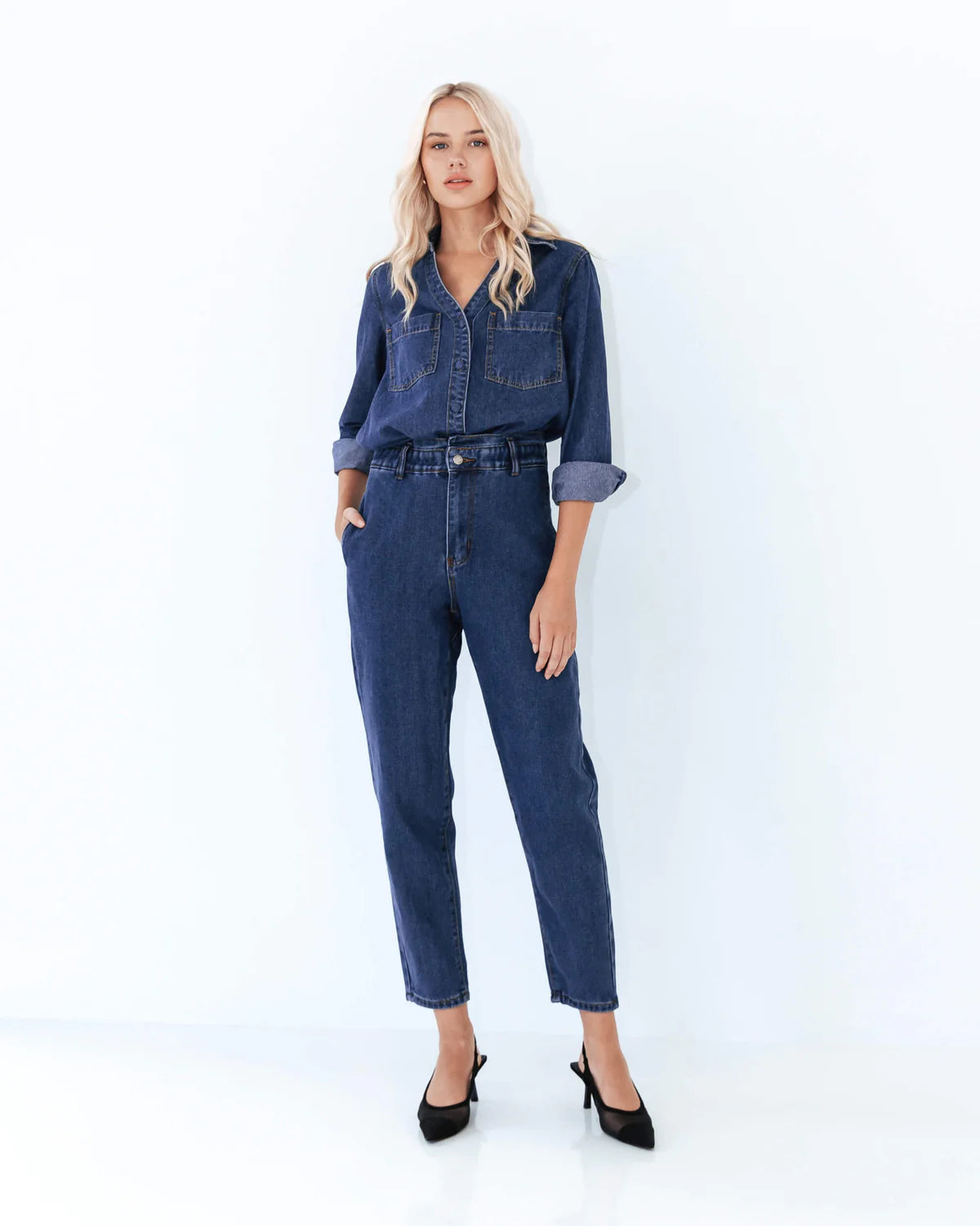 High Rise and Slay Jeans