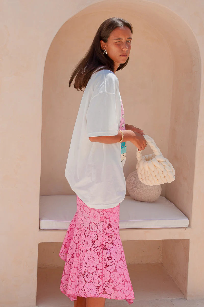 Pretty Pink Meadow Skirt