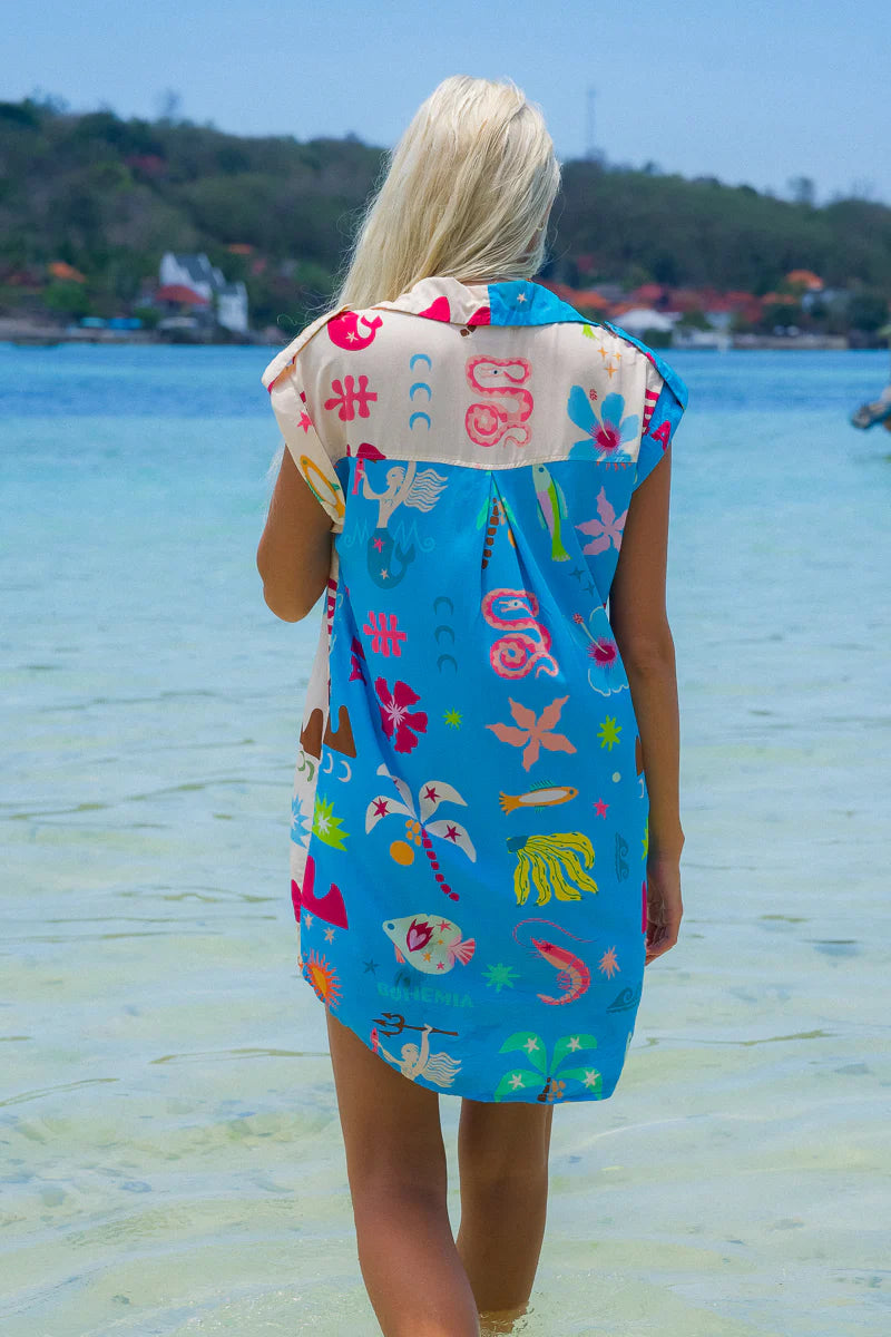 Ibiza Shirt Dress with Belt