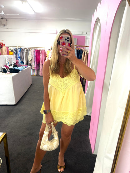 Limoncello Lace Cami & Shorts Set