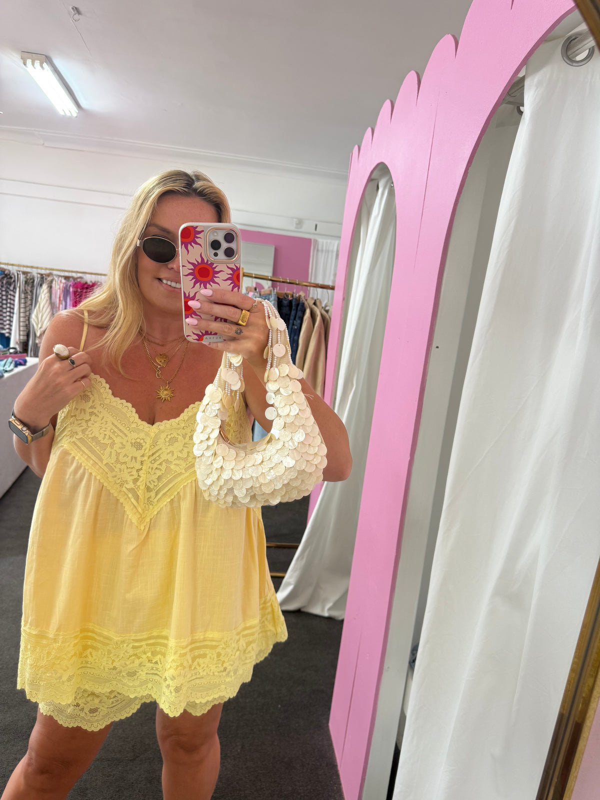 Limoncello Lace Cami & Shorts Set