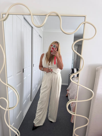 Pinstripe Vest Pant Set