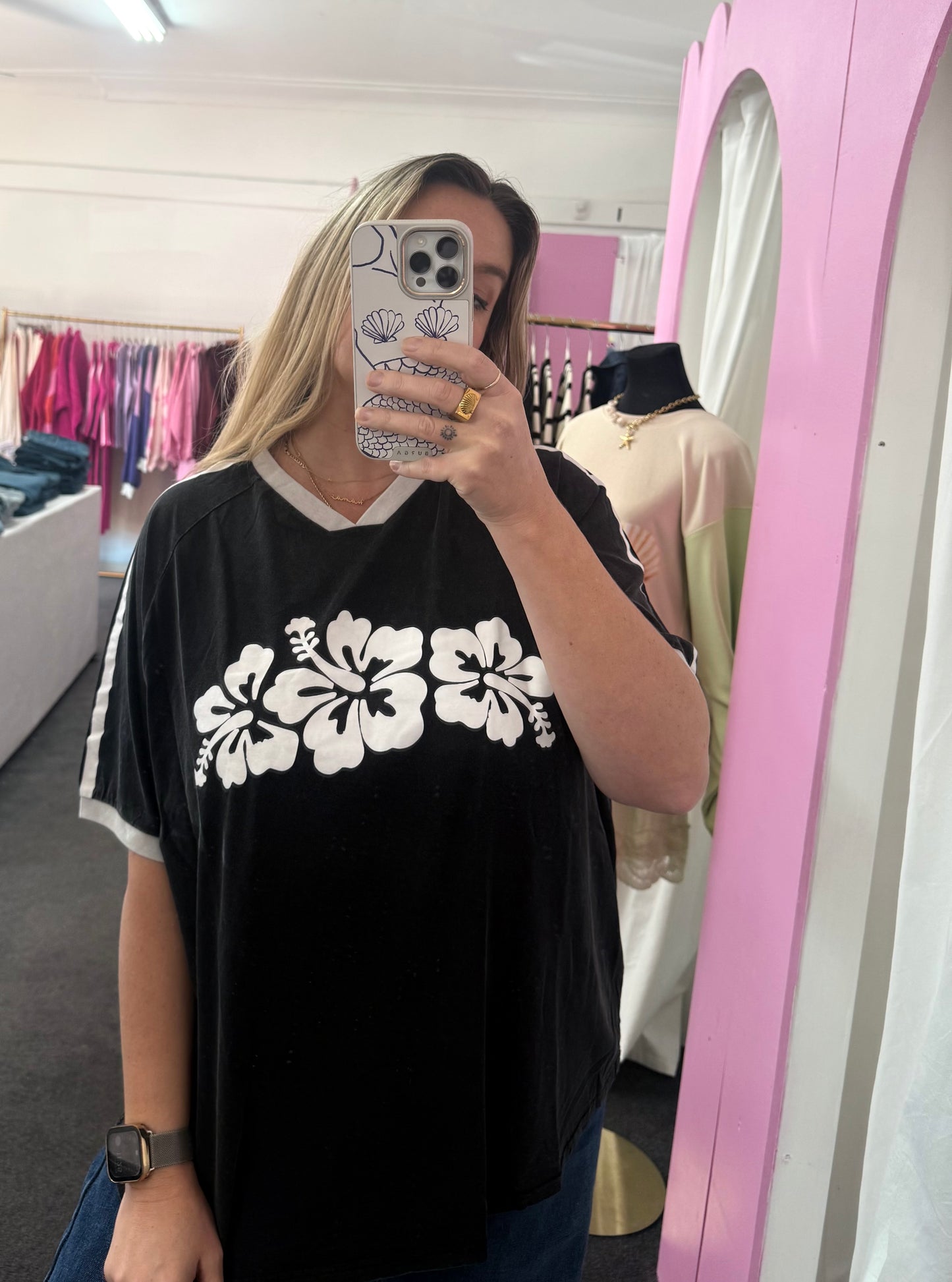 Hibiscus Lane Vintage Wash Tee