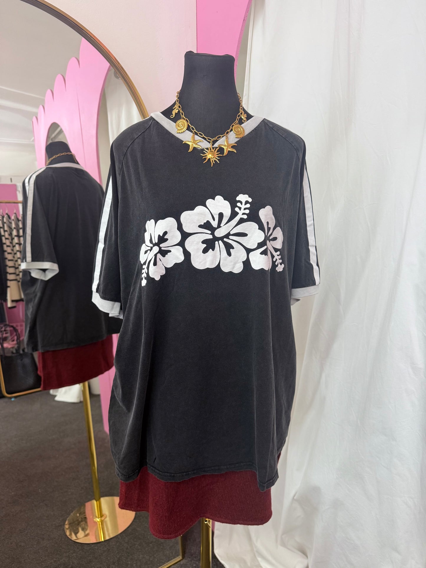 Hibiscus Lane Vintage Wash Tee