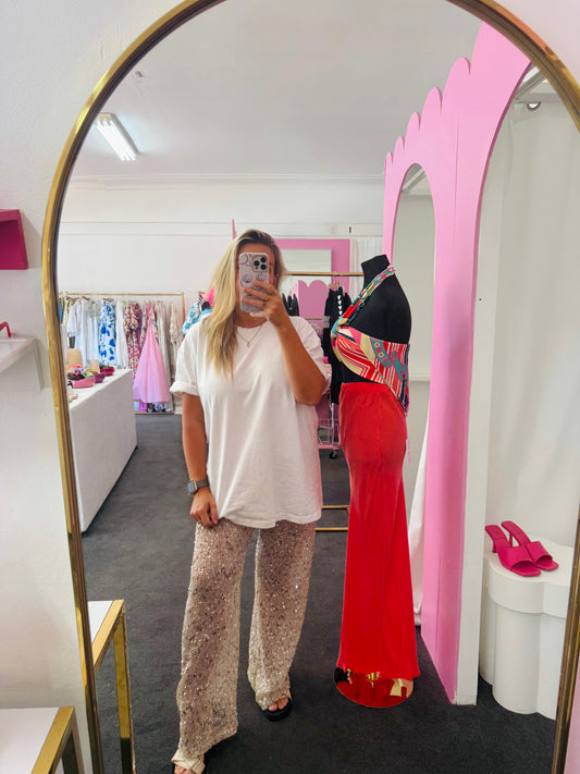 Champagne Disco Pants