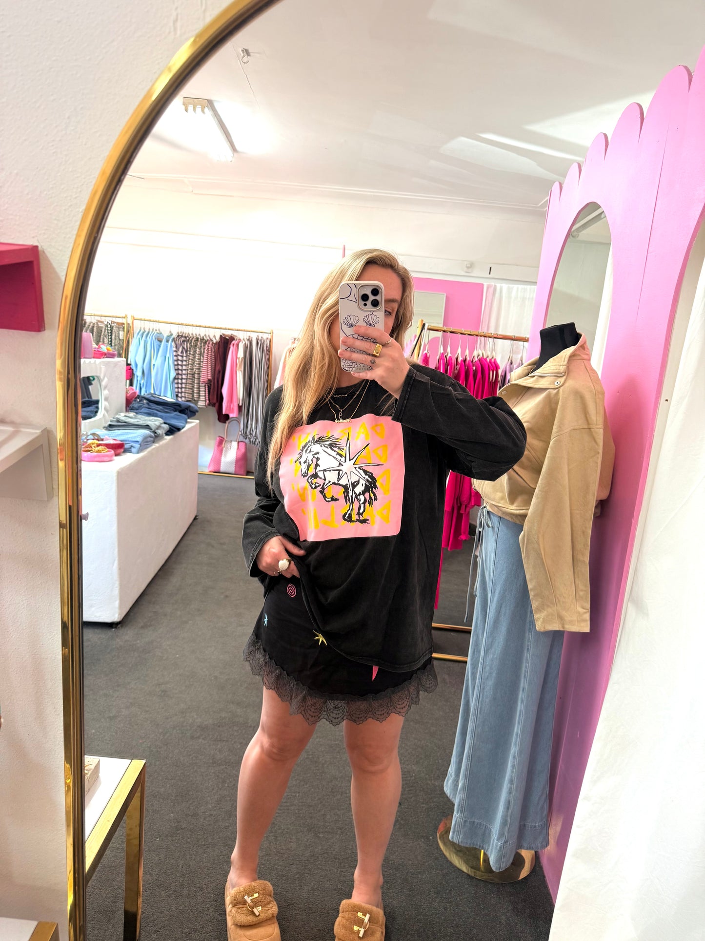 Midnight Mustang Long Sleeve Tee