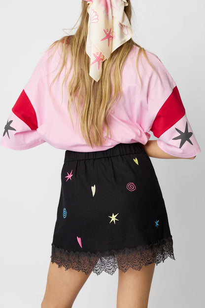 Lucky Mini Skirt Black