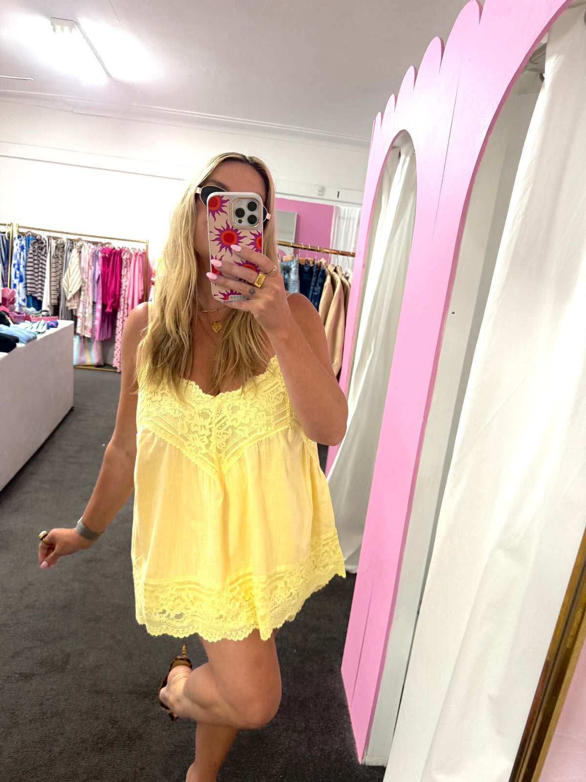 Limoncello Lace Cami & Shorts Set