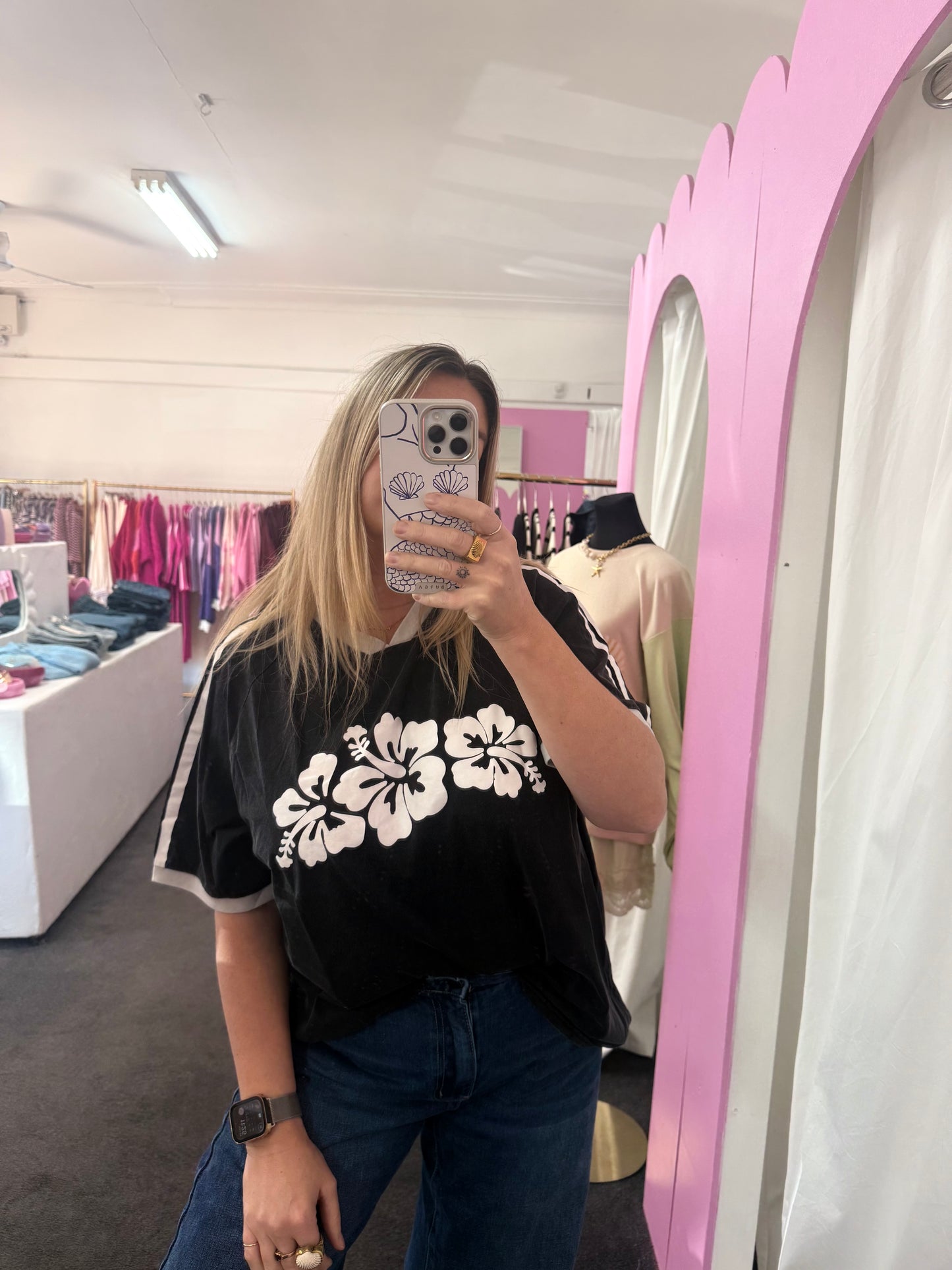 Hibiscus Lane Vintage Wash Tee