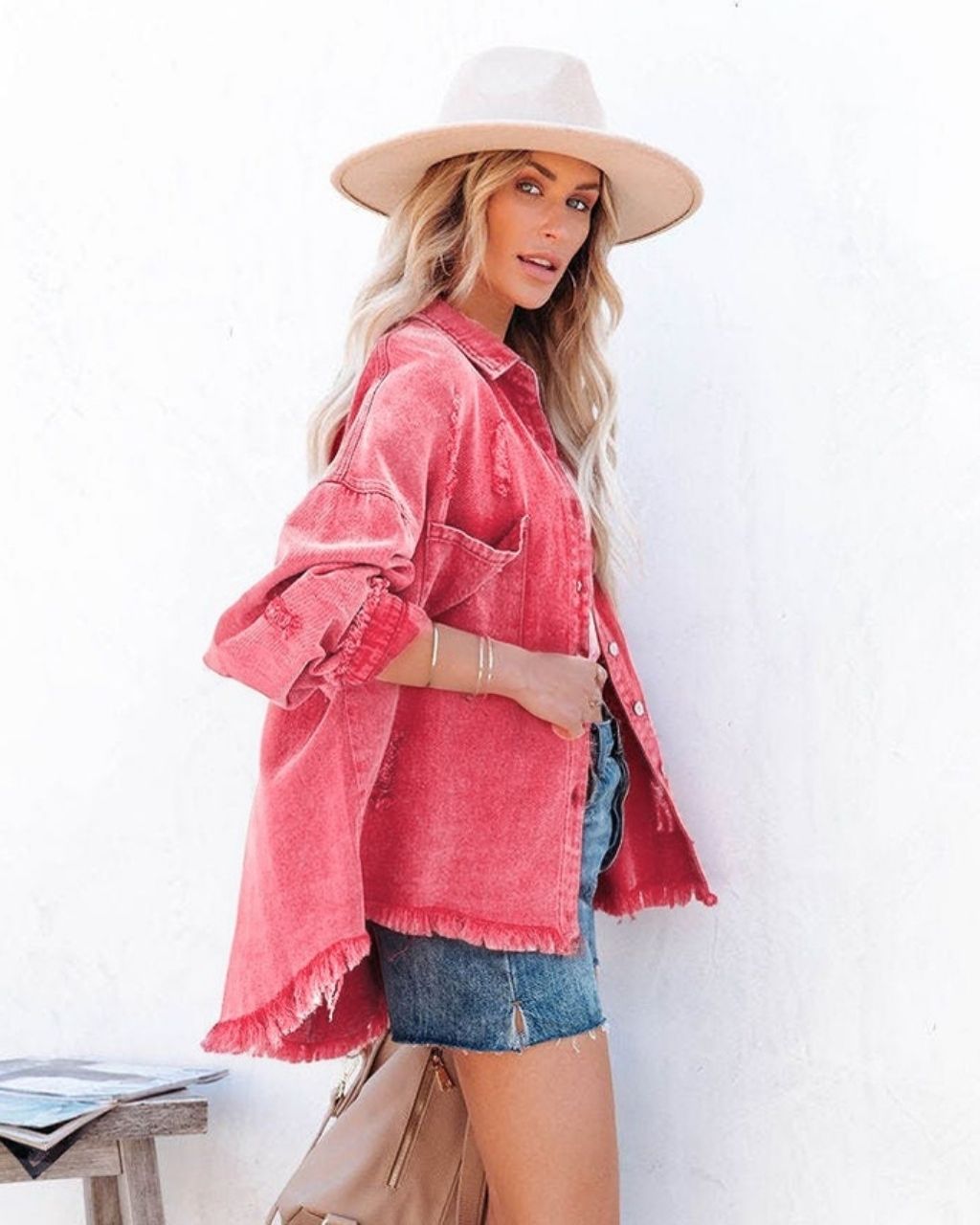 Rosé Dust Shacket
