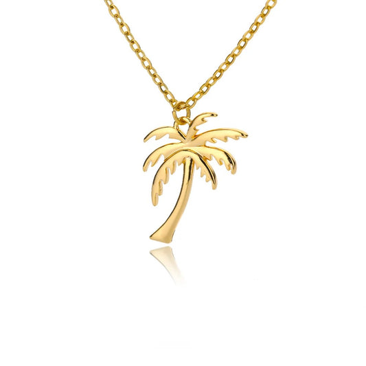 Fine palm tree necklace