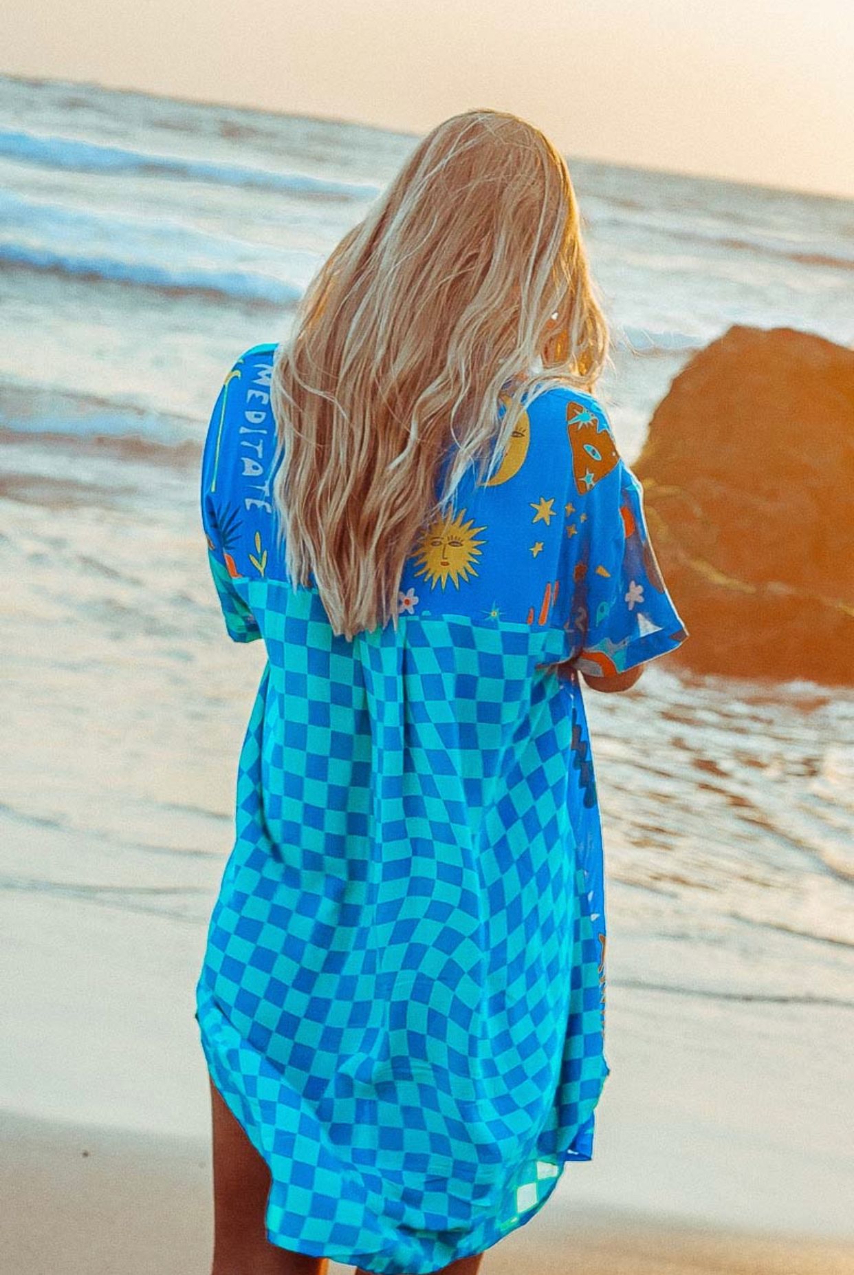 Mermaid  Bloo Shirt Dress
