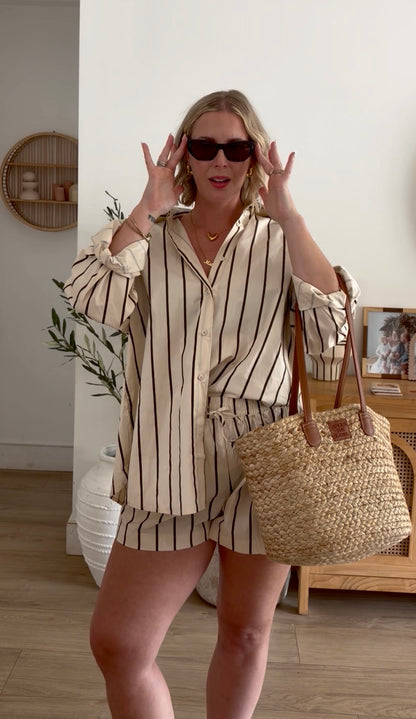 Resort Stripe Short Set