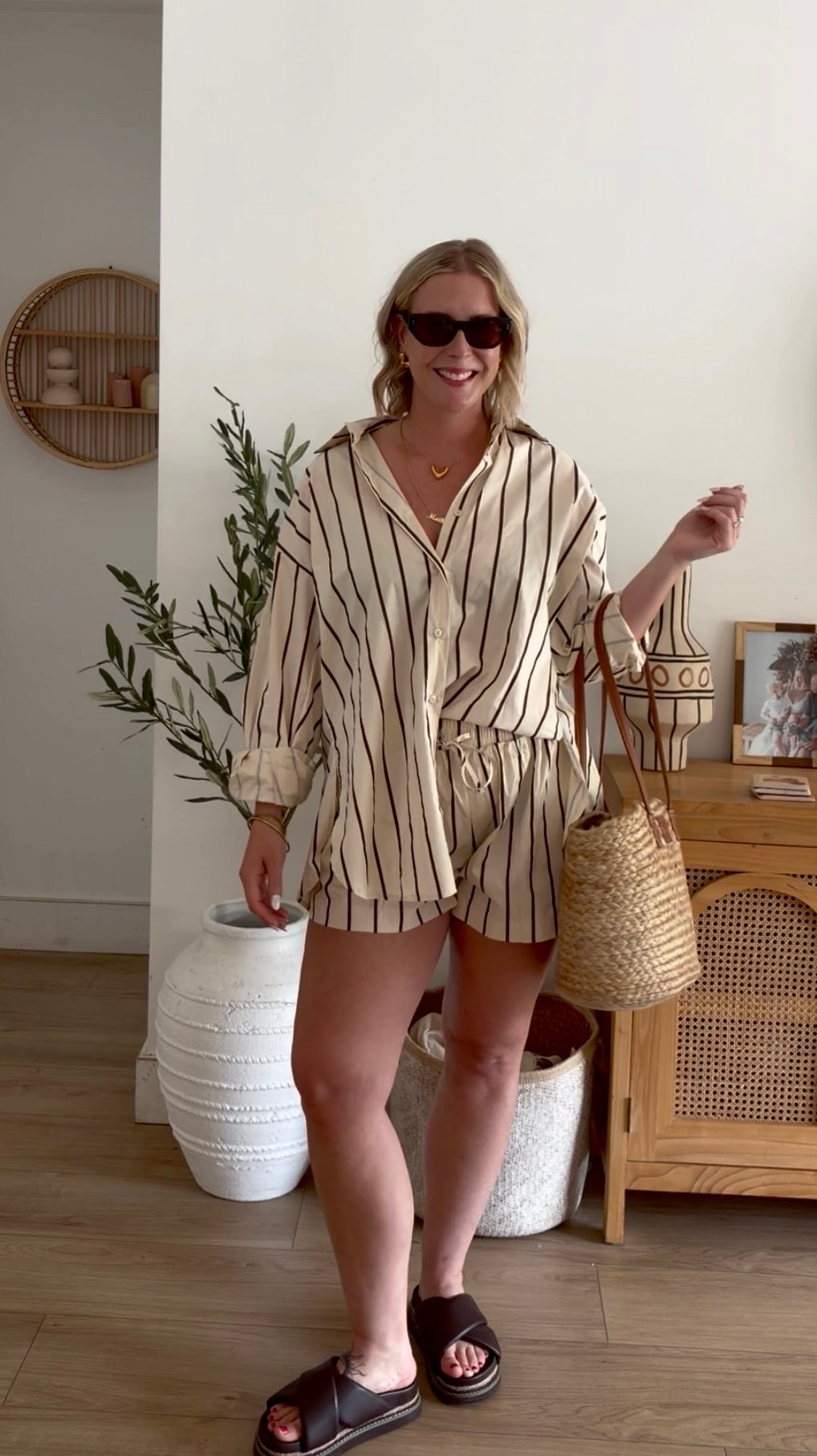 Resort Stripe Short Set