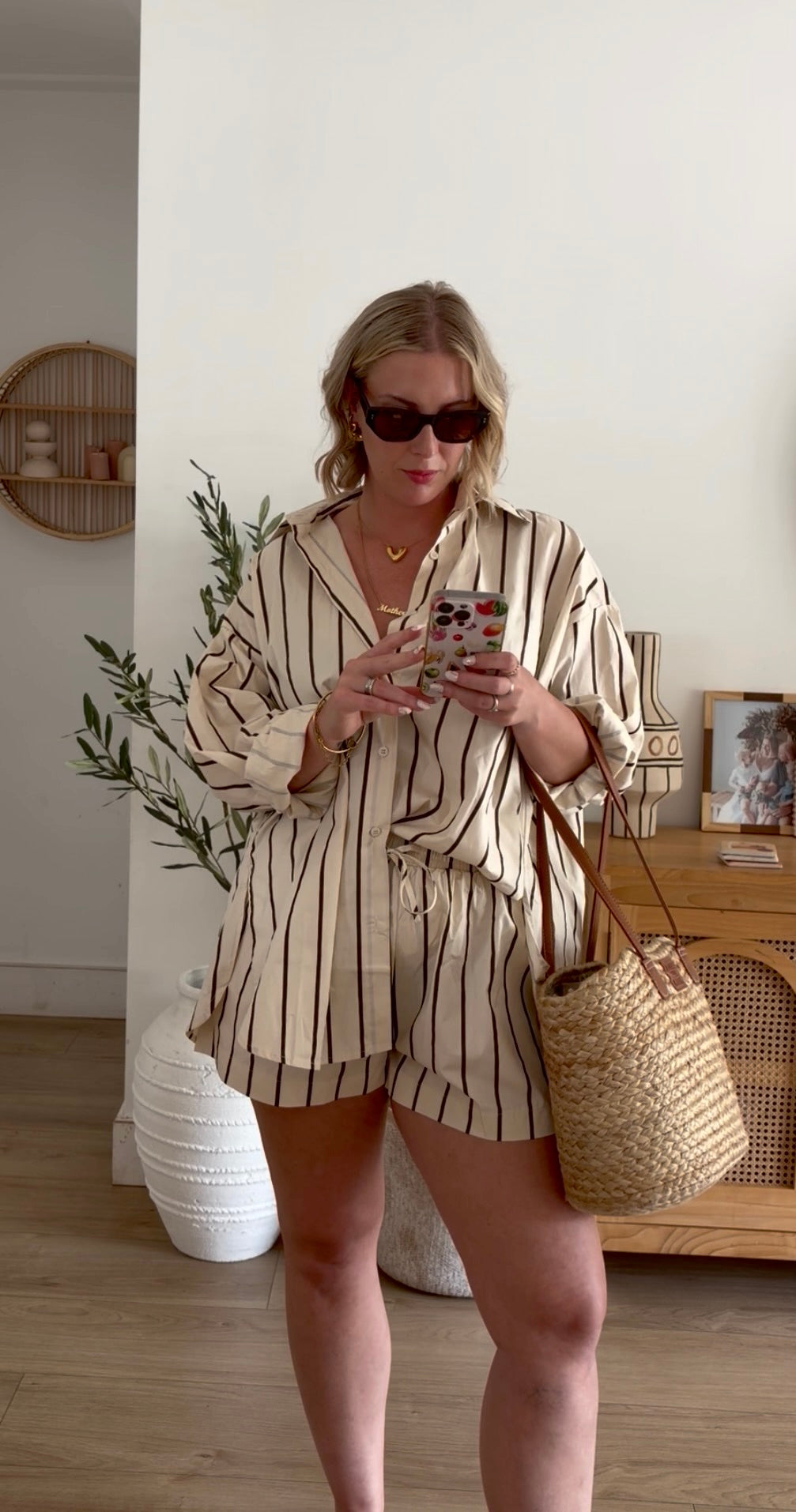 Resort Stripe Short Set