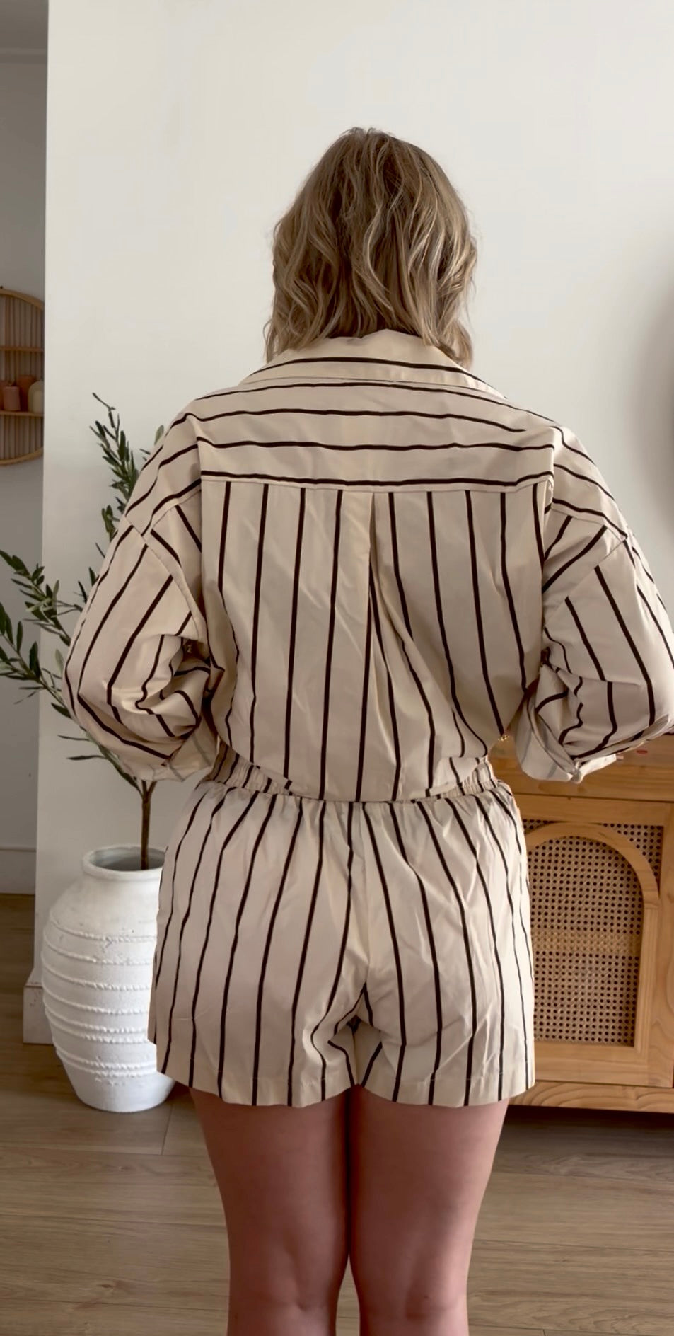 Resort Stripe Short Set