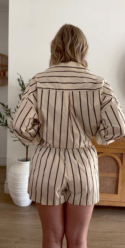 Resort Stripe Short Set
