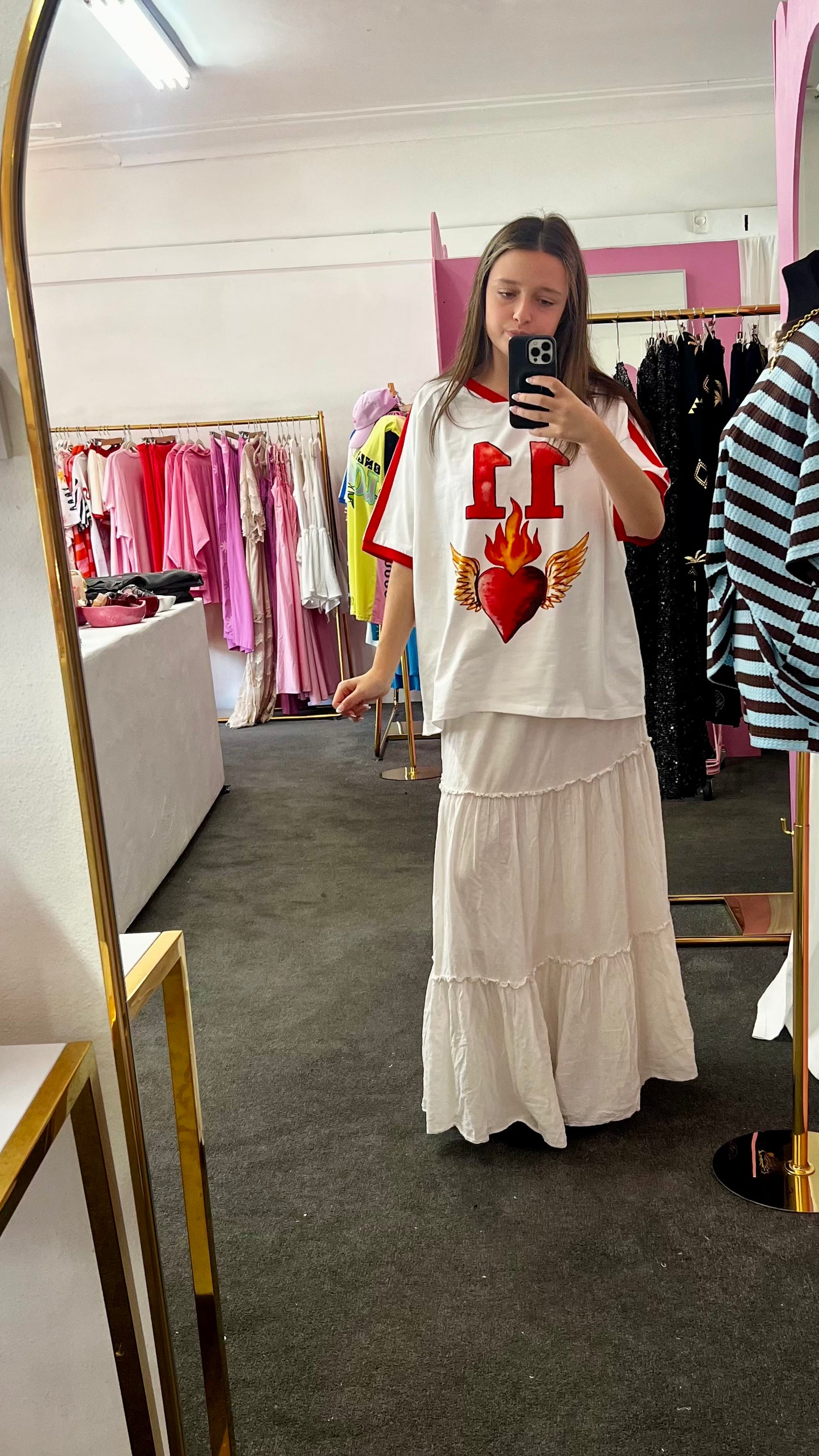 Burning Love Varsity Tee