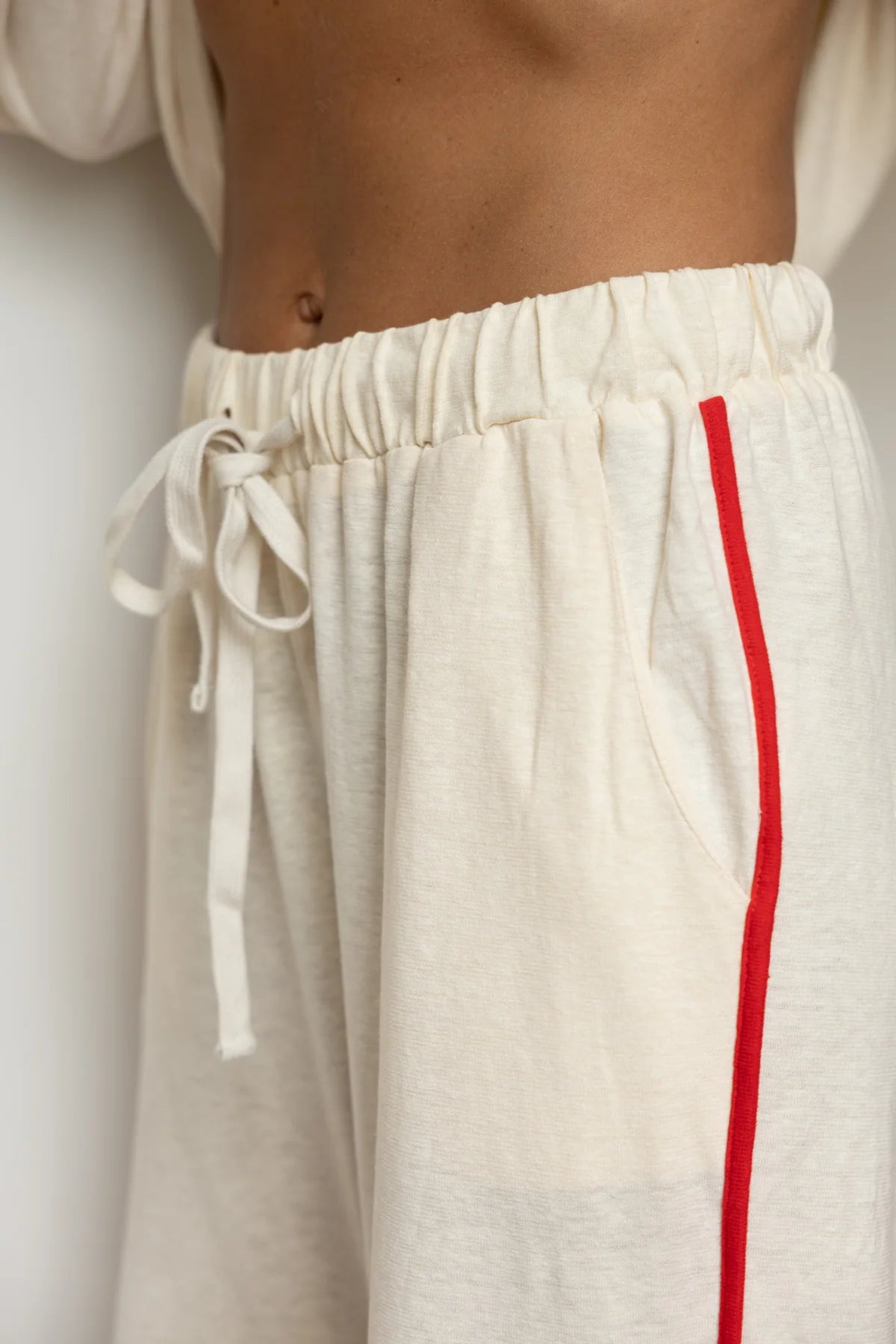 The GRLS Racer Pants - Cream