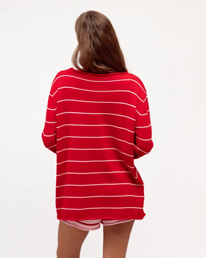 The Strawberry Stripe Cotton Knit Jumper