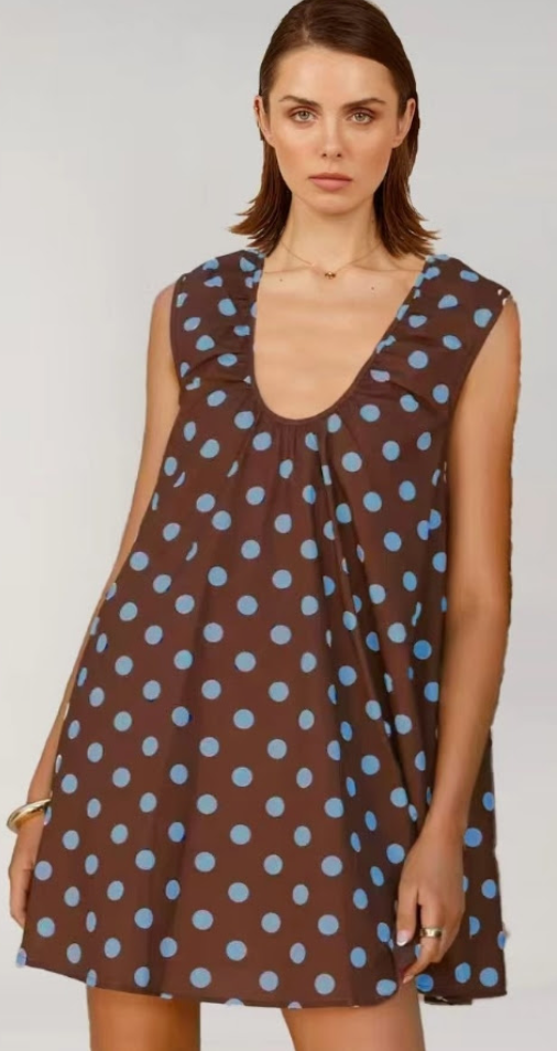 Cocoa Dot Dress